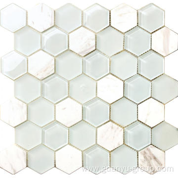 hexagon marble mosaic